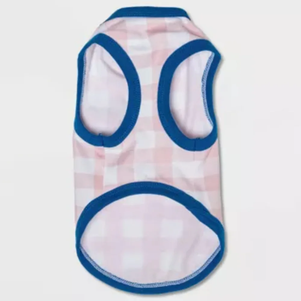 NWT BOOTS & BARKLEY Gingham Dog and Cat Pet Tank Shirt Size XXS-XS